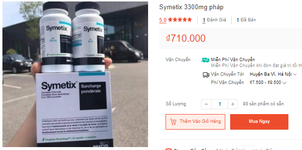 Review thuốc giảm cân Symetix Pháp có tốt không