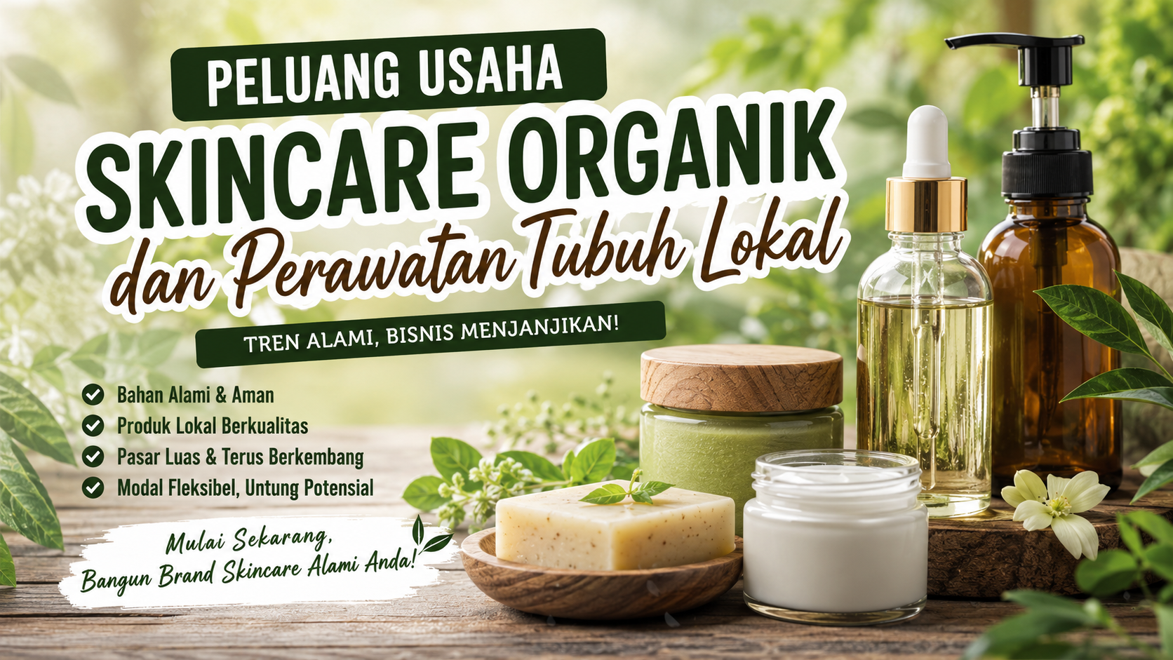 15 Peluang Usaha Skincare Organik dan Perawatan Tubuh Lokal yang Menjanjikan di Tahun 2026