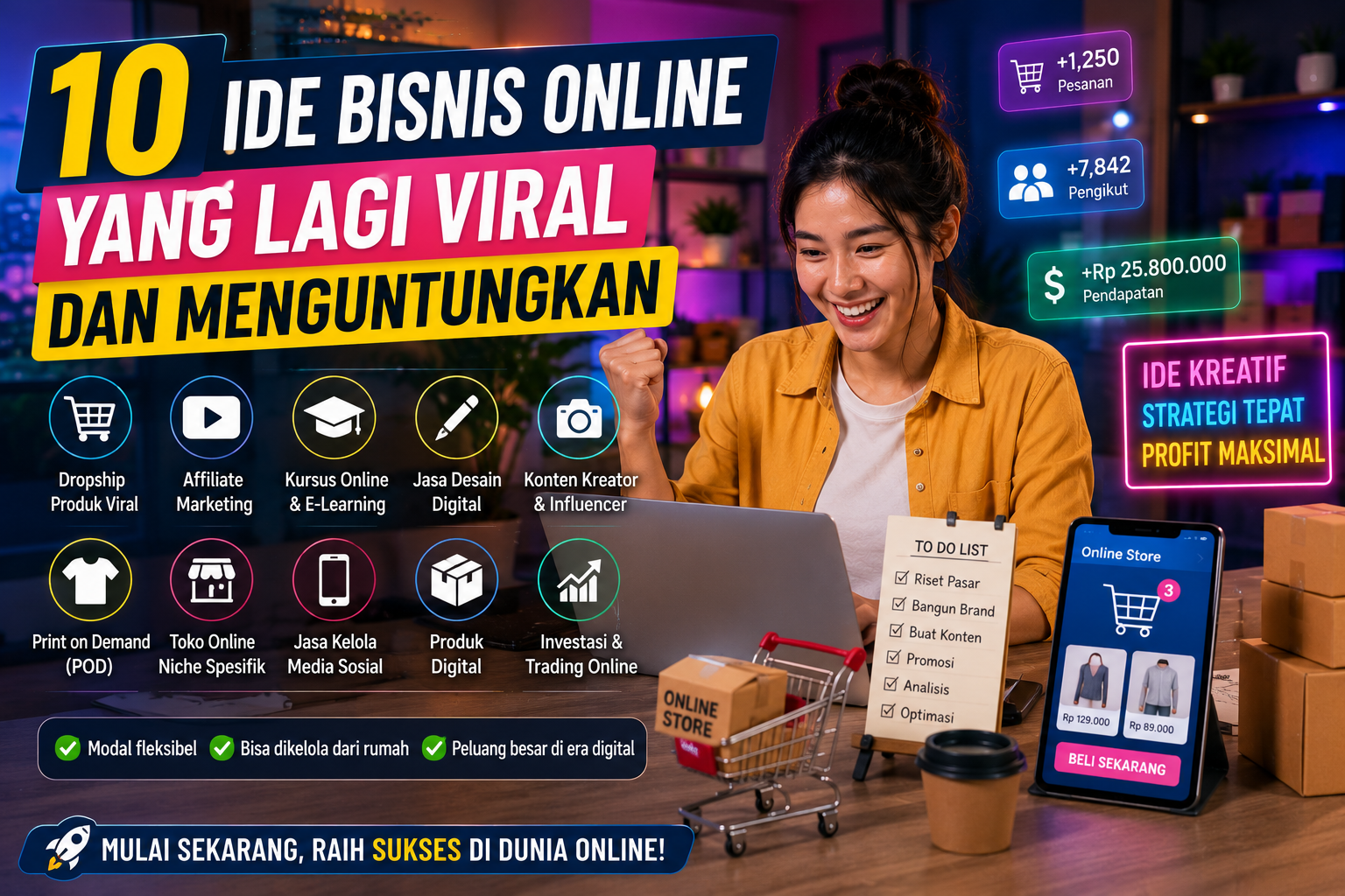 10 Ide Bisnis Online yang Lagi Viral dan Menguntungkan
