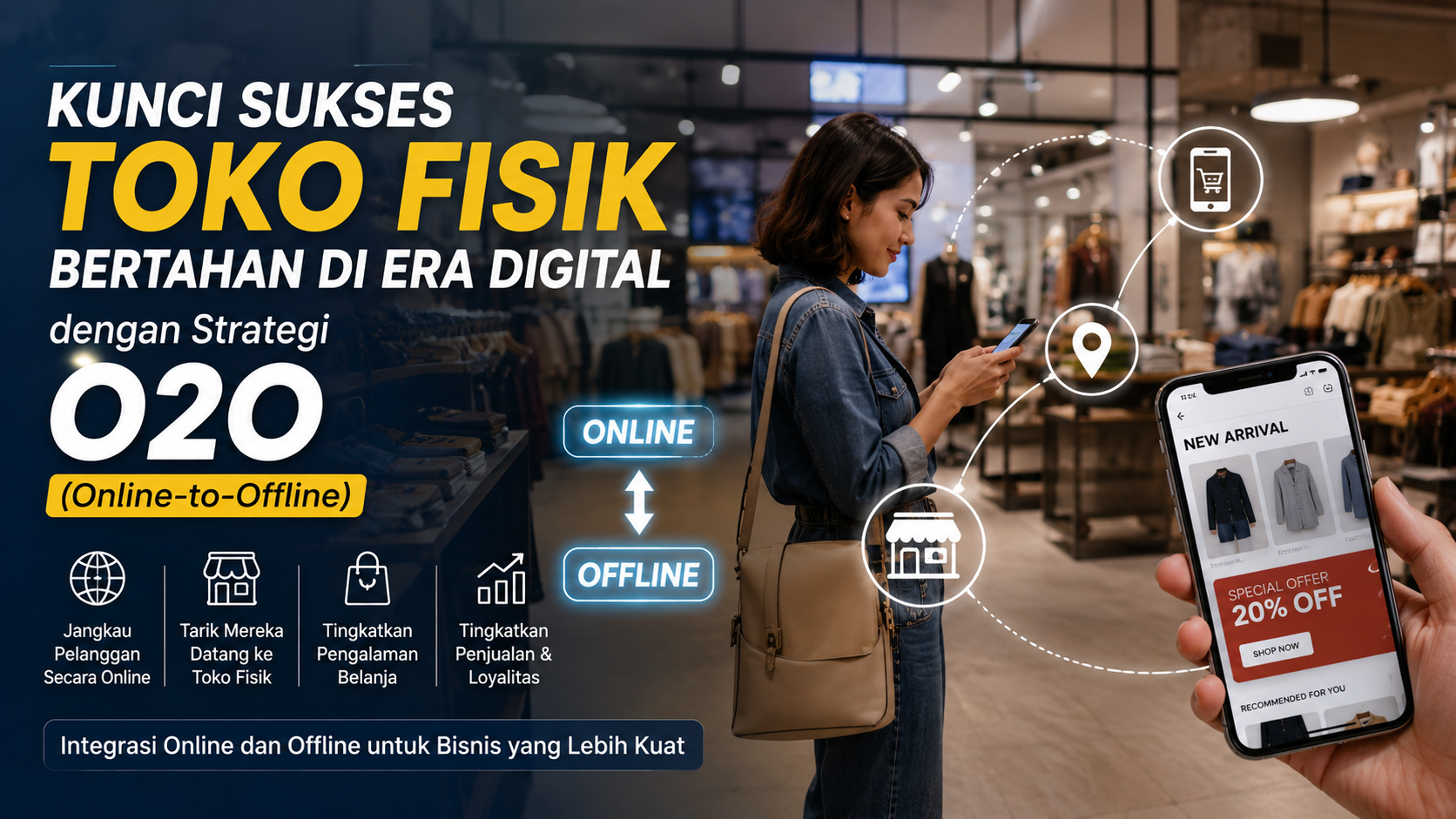 Kunci Sukses Toko Fisik Bertahan di Era Digital dengan Strategi O2O (Online-to-Offline)