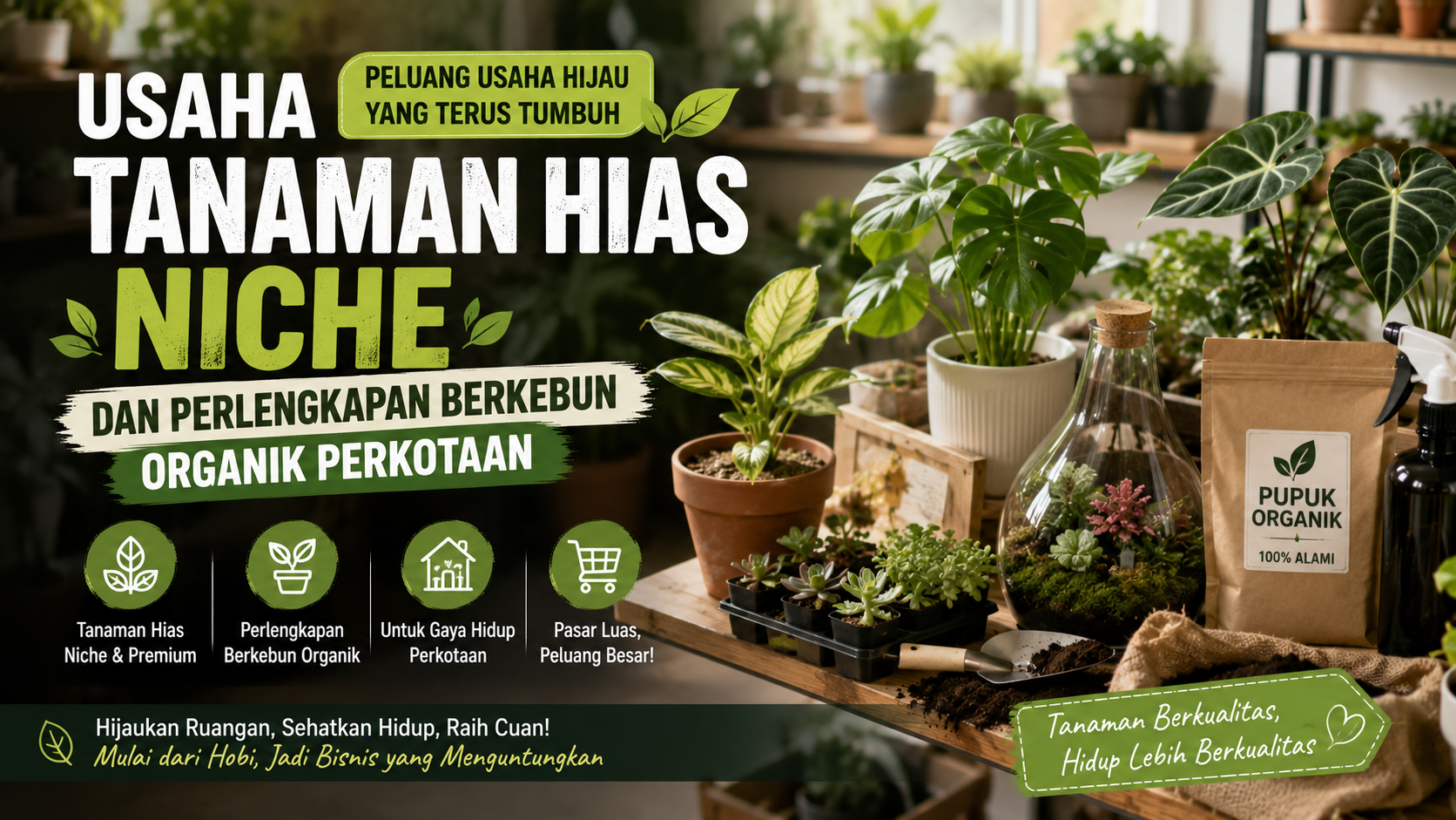 Peluang Bisnis Tanaman Hias Niche: Modal Terjangkau, Pasar Terus Bertumbuh