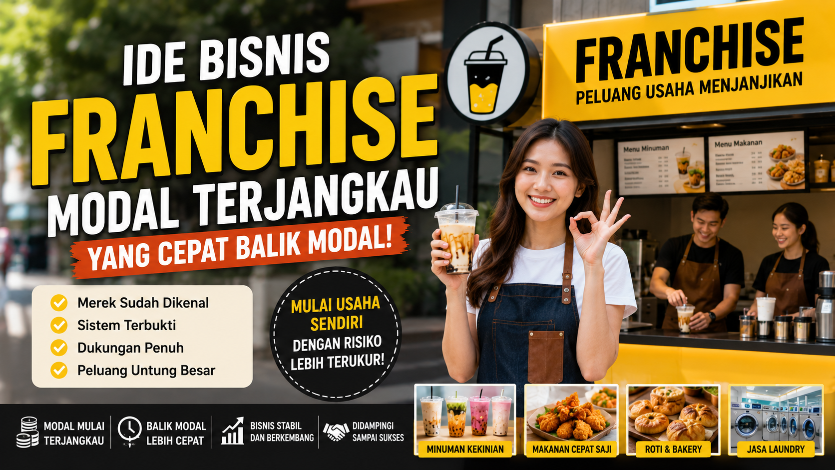 Ide Bisnis Franchise Modal Terjangkau
