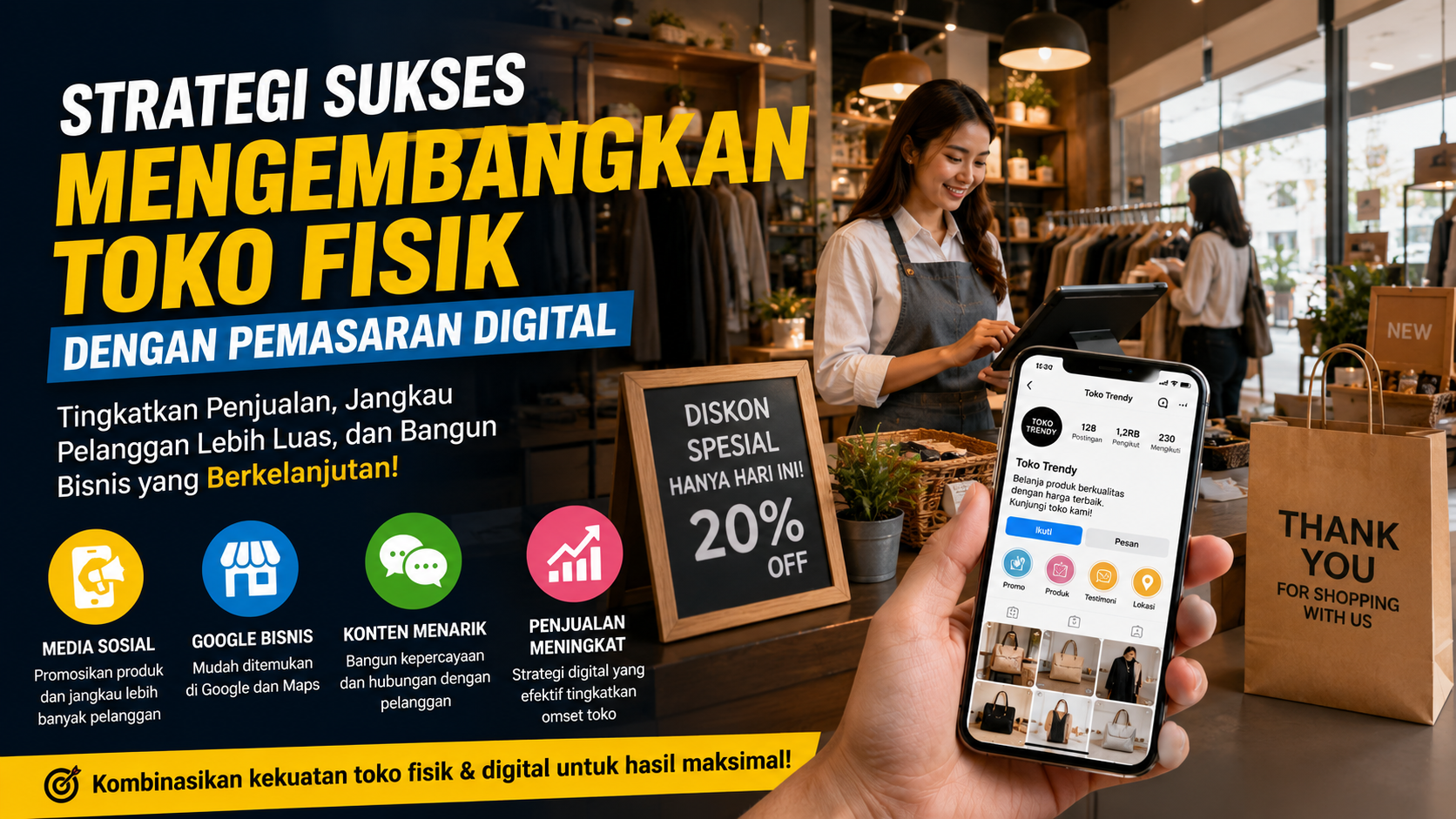 Strategi Sukses Mengembangkan Toko Fisik dengan Pemasaran Digital