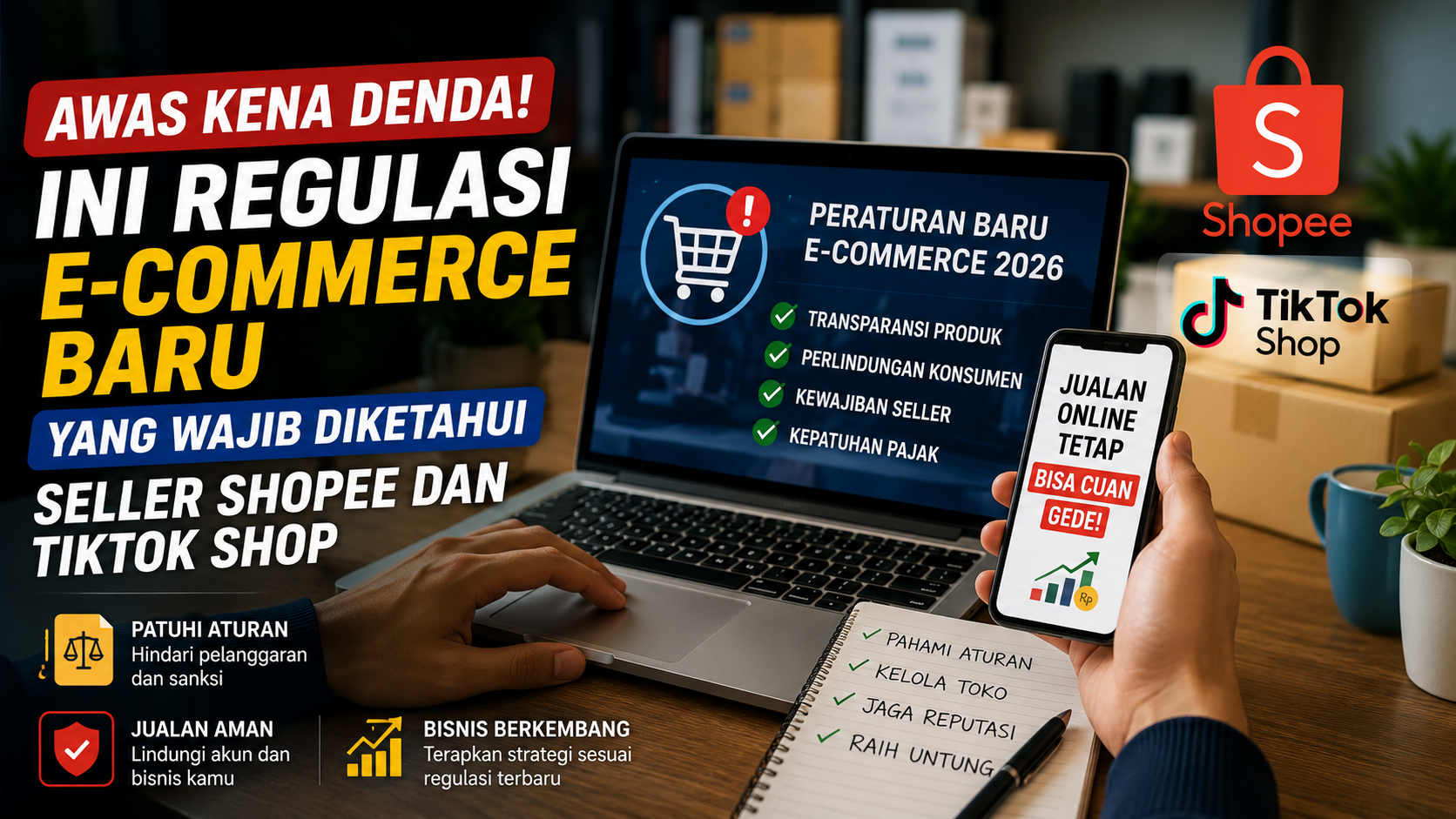 Awas Kena Denda! Ini Regulasi E-Commerce Baru yang Wajib Diketahui Seller Shopee dan TikTok Shop