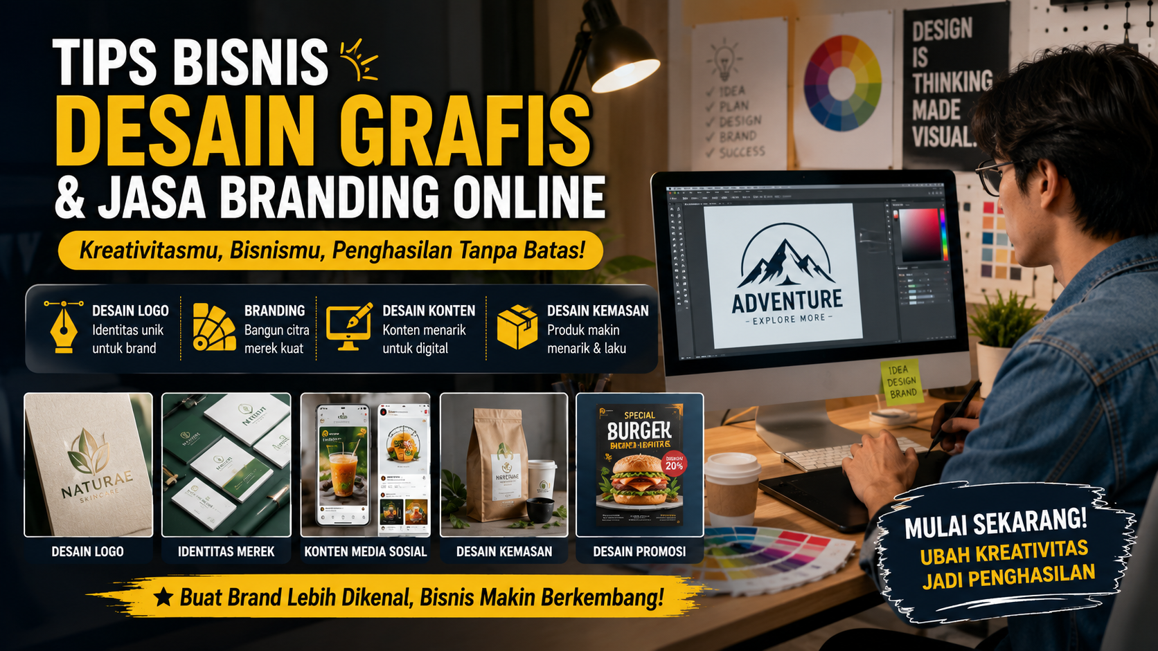 Tips Bisnis Desain Grafis dan Jasa Branding Online