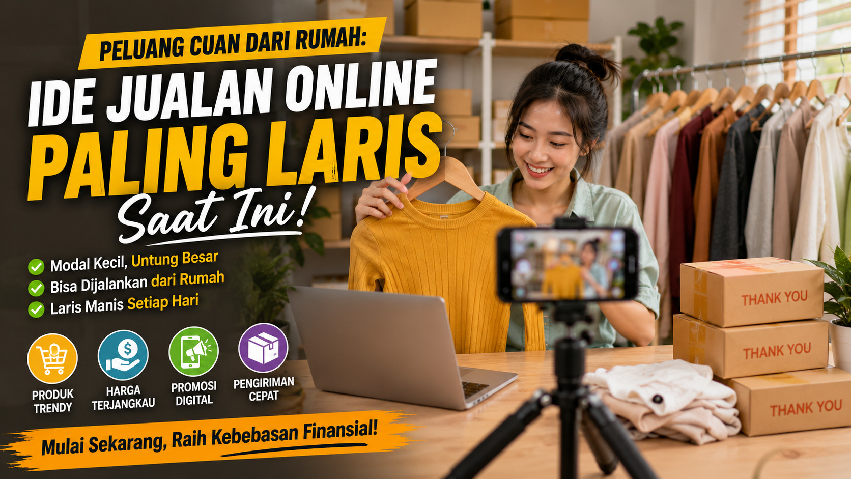 Peluang Cuan dari Rumah: Ide Jualan Online Paling Laris Saat Ini