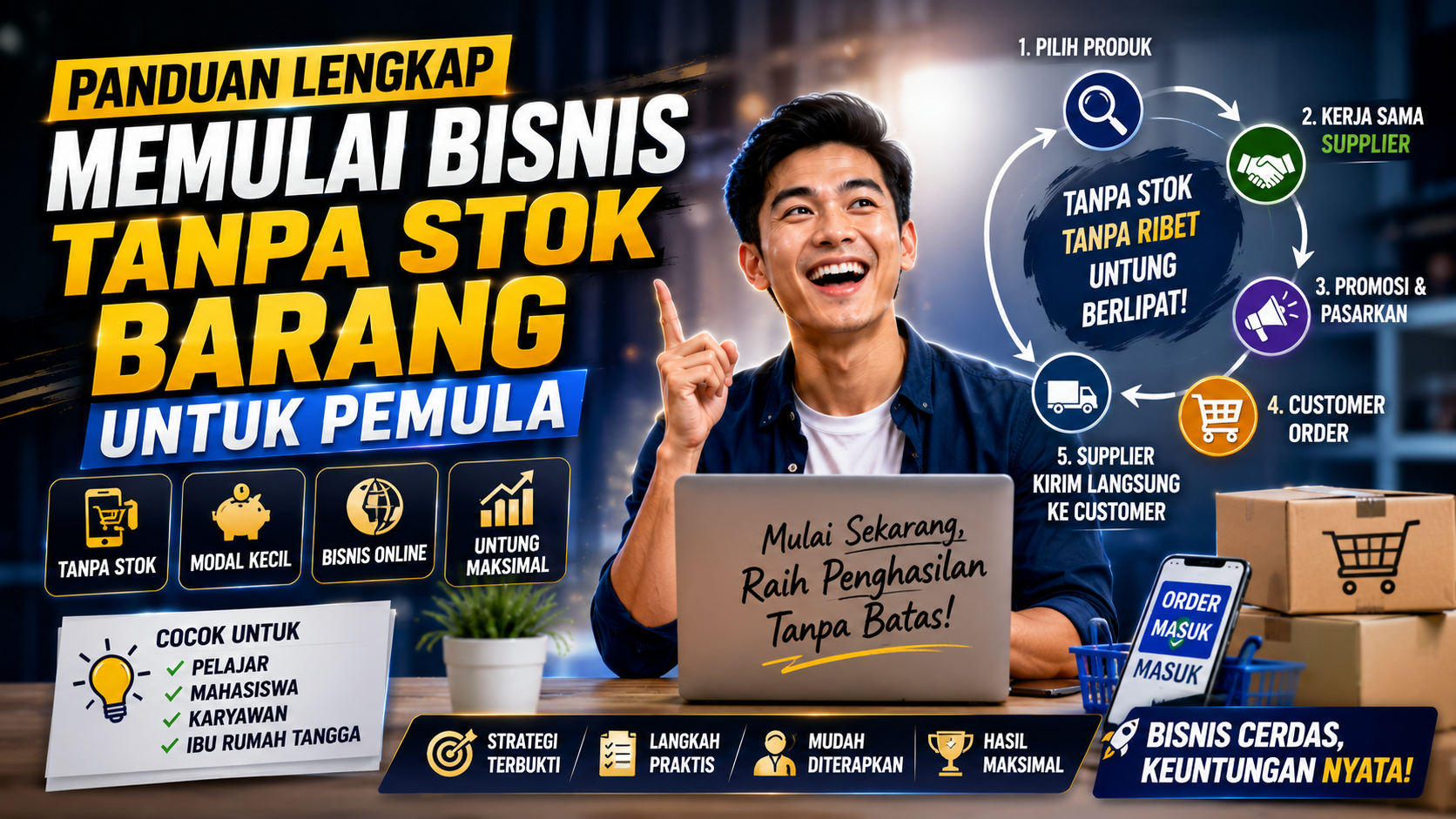 Ingin Mulai Bisnis? Coba 5 Usaha Tanpa Stok Barang yang Sedang Naik Daun
