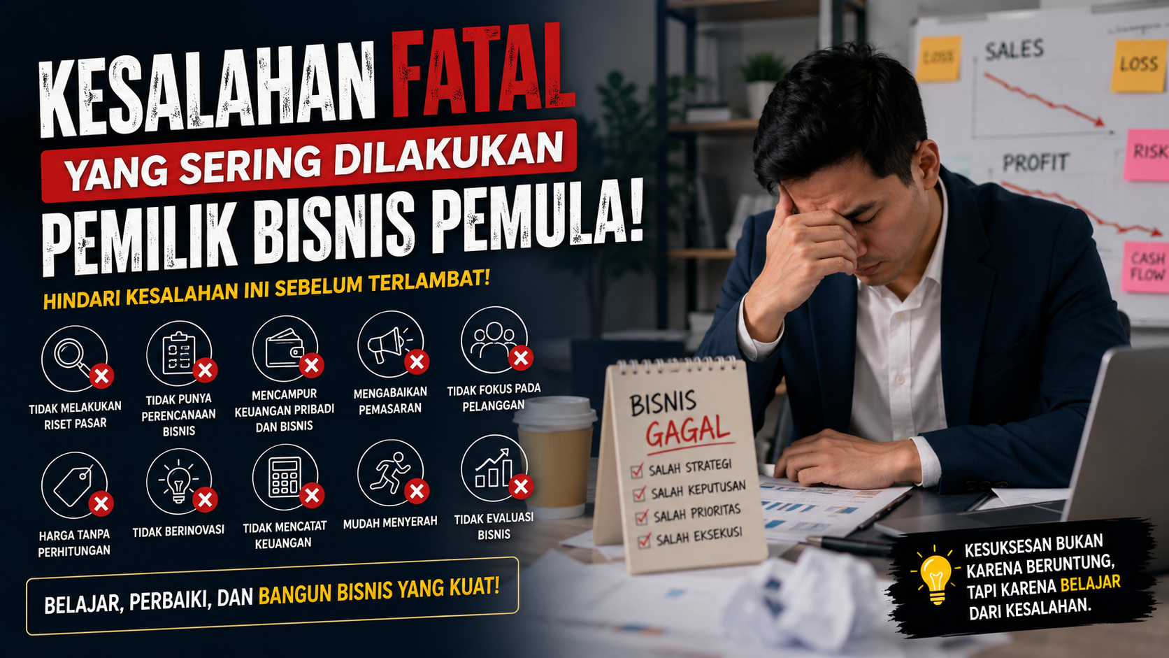 Kesalahan Fatal yang Sering Dilakukan Pemilik Bisnis Pemula