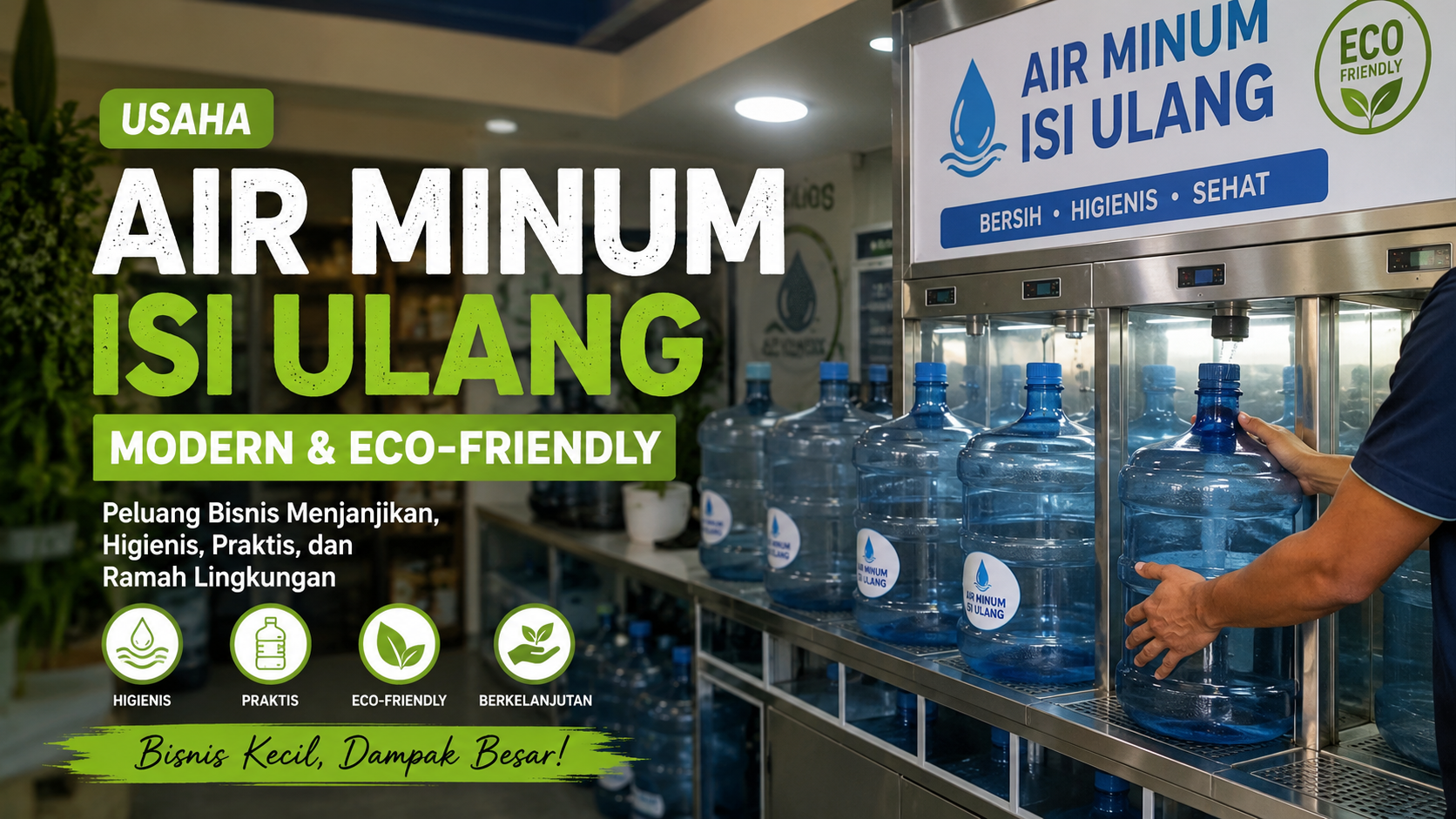 Cara Memulai Usaha Air Minum Isi Ulang Modern yang Higienis dan Ramah Lingkungan