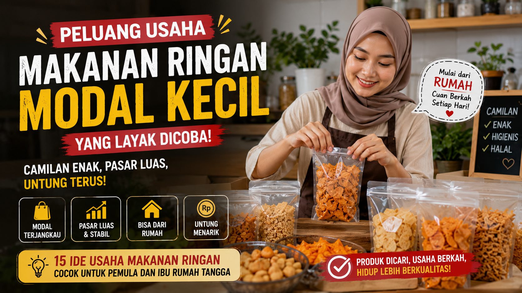 Peluang Usaha Makanan Ringan Modal Kecil