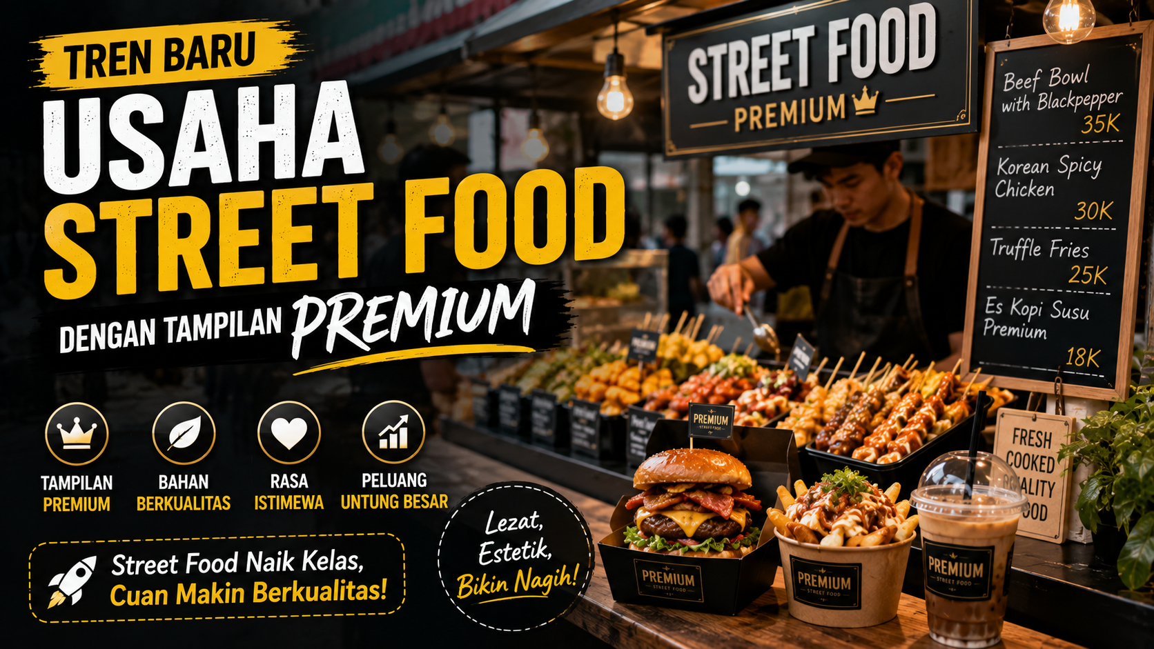Tren Baru Usaha Street Food dengan Tampilan Premium