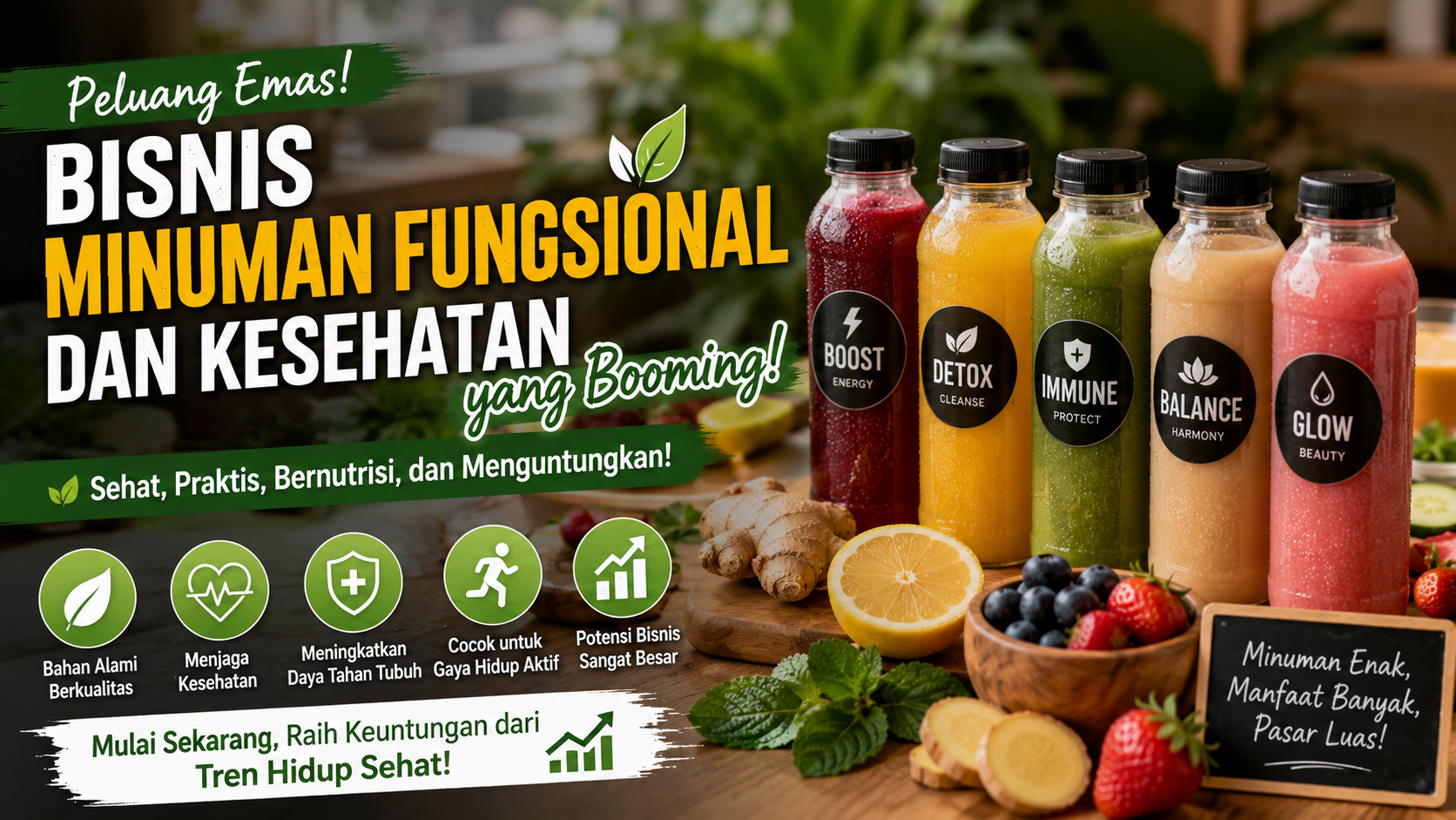 Bisnis Minuman Fungsional dan Kesehatan yang Booming