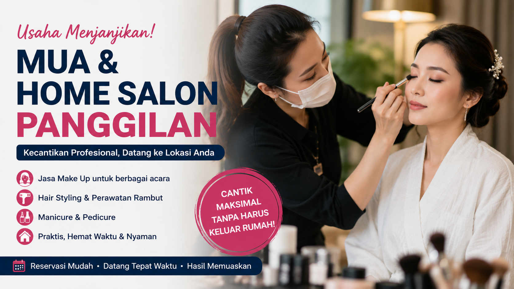 MUA & home salon panggilan