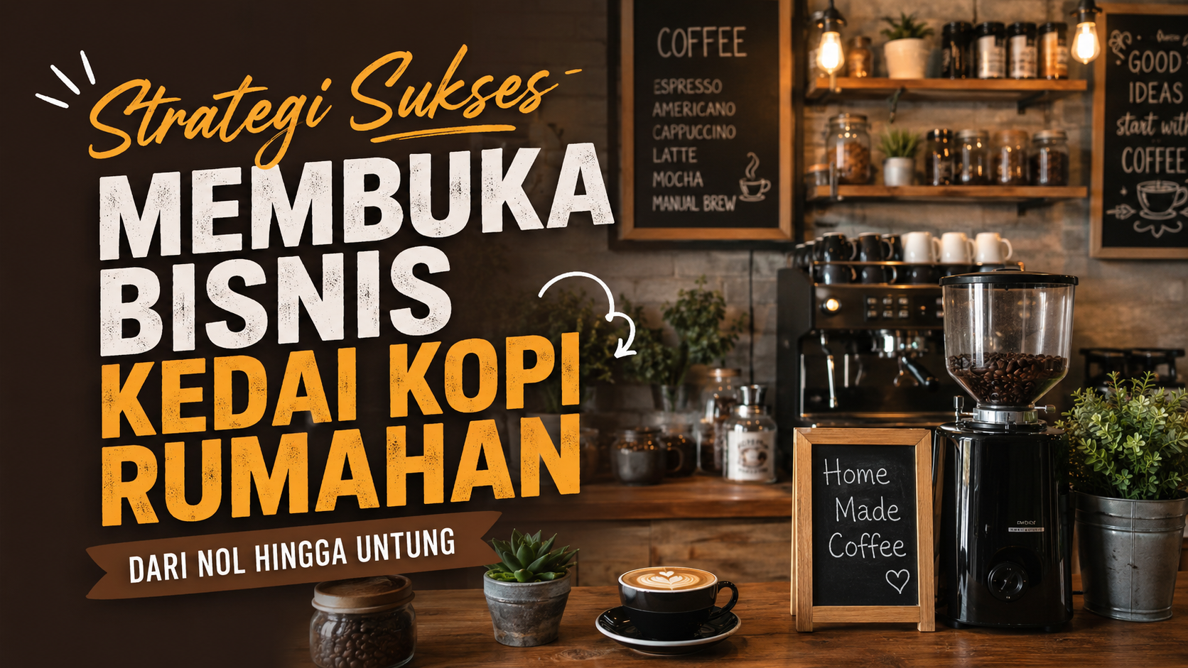 Strategi Sukses Membuka Bisnis Kedai Kopi Rumahan