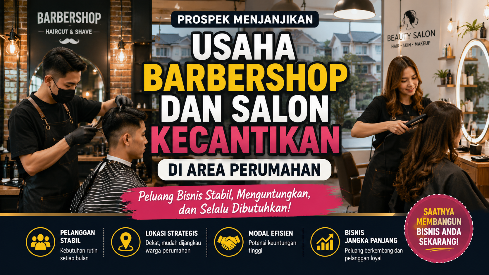 Usaha Barbershop dan Salon Kecantikan