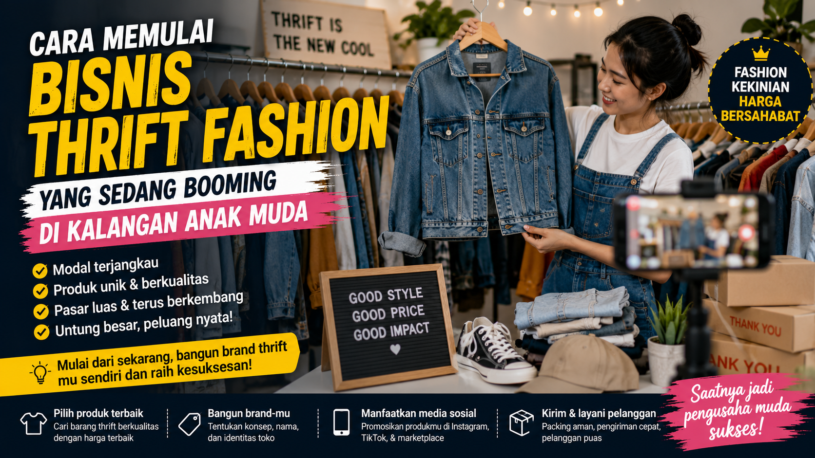 Cara Memulai Bisnis Thrift Fashion