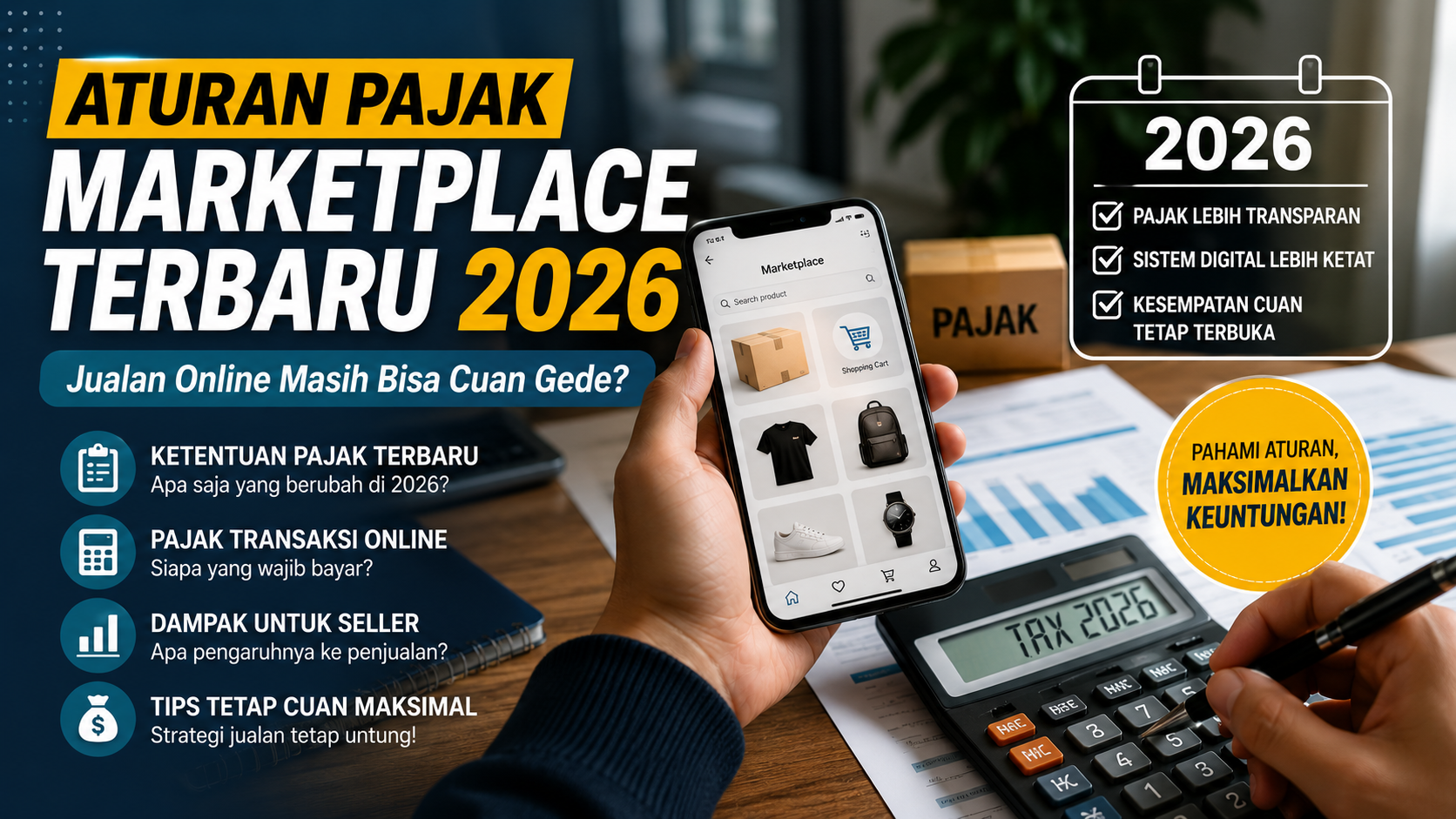 Aturan Pajak Marketplace Terbaru 2026: Jualan Online Masih Bisa Cuan Gede?