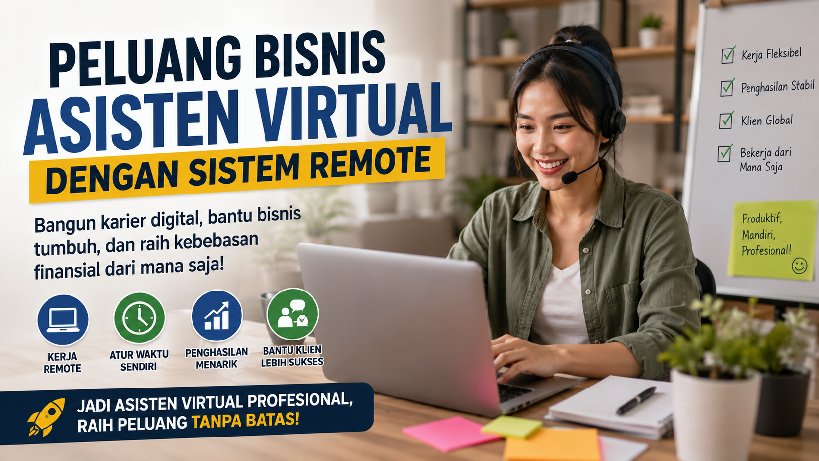 Peluang Bisnis Asisten Virtual dengan Sistem Remote