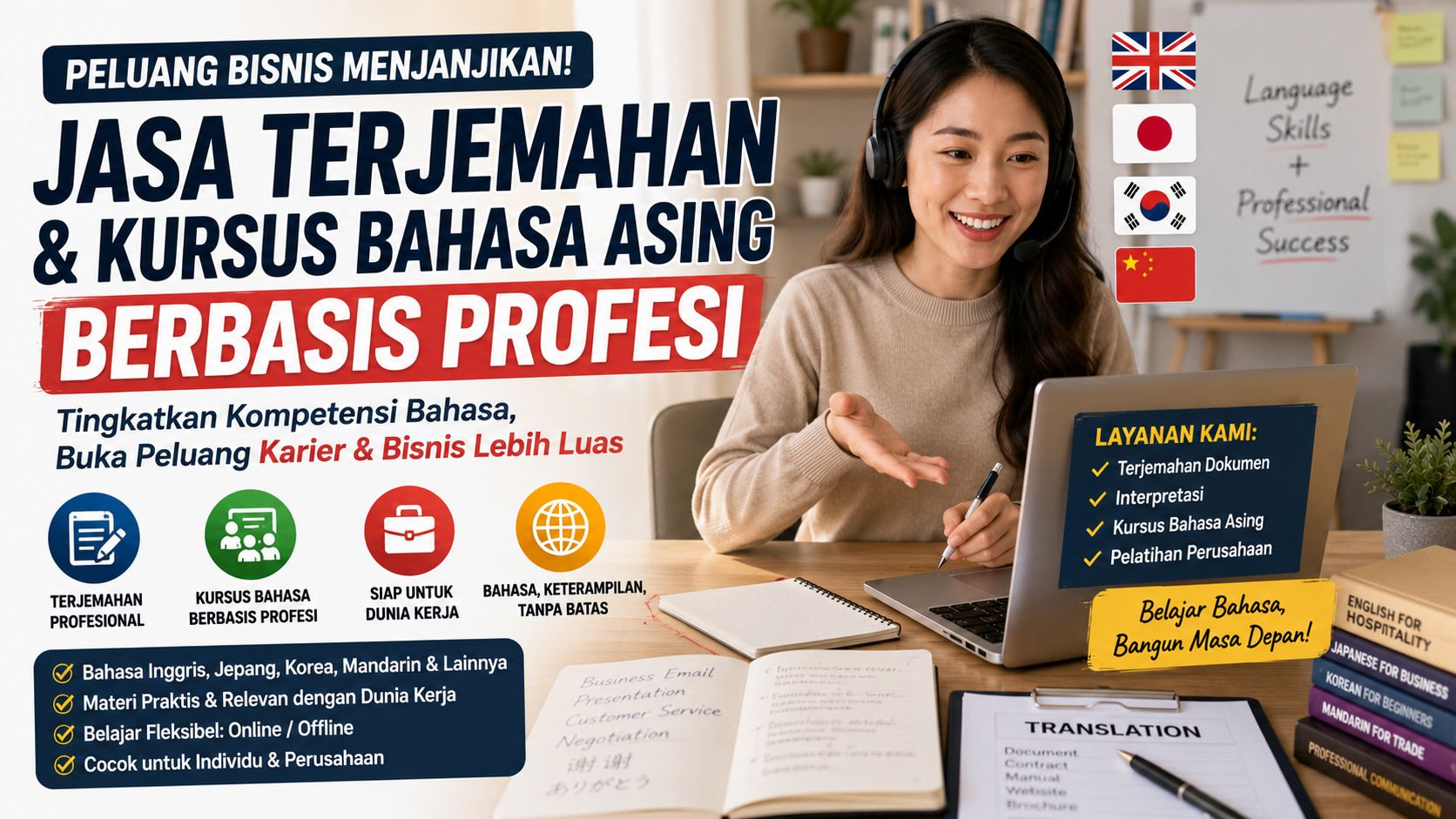 jasa terjemahan dan kursus bahasa asing