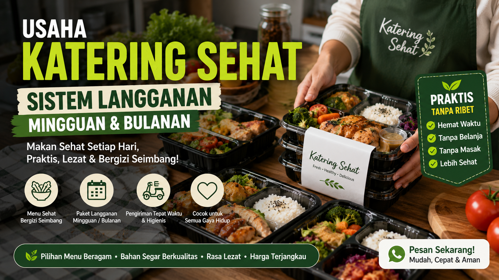 katering sehat sistem langganan