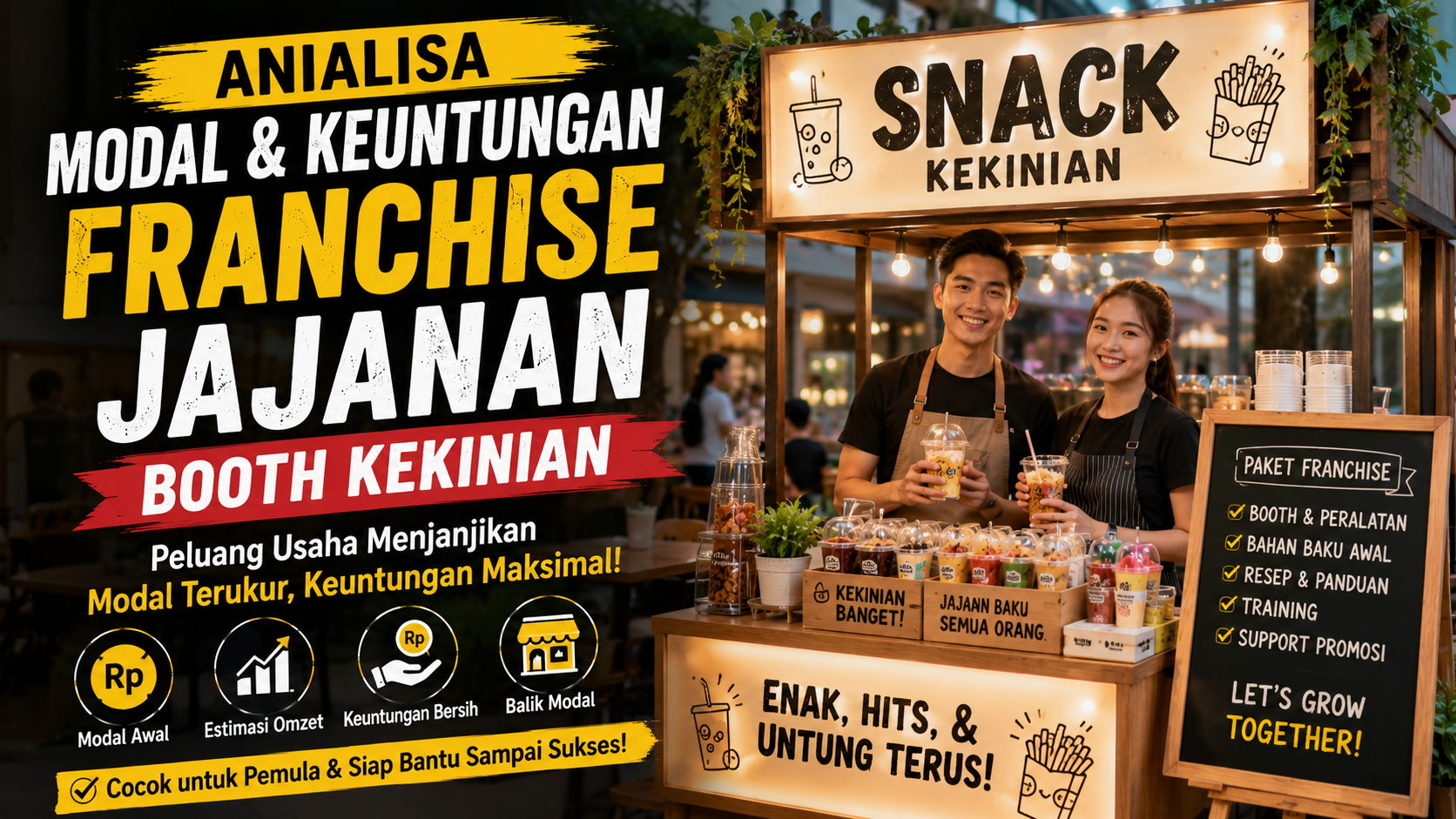 franchise jajanan booth kekinian