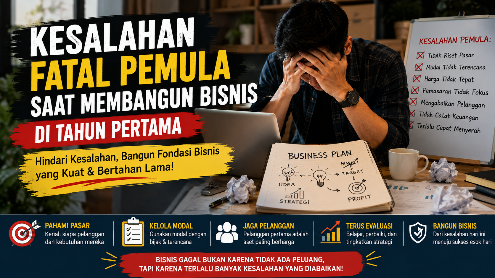 kesalahan pemula membangun bisnis