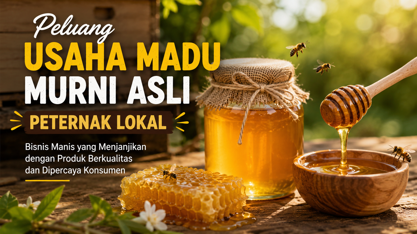 Peluang Usaha Madu Murni Asli Peternak Lokal, Bisnis Manis yang Menjanjikan