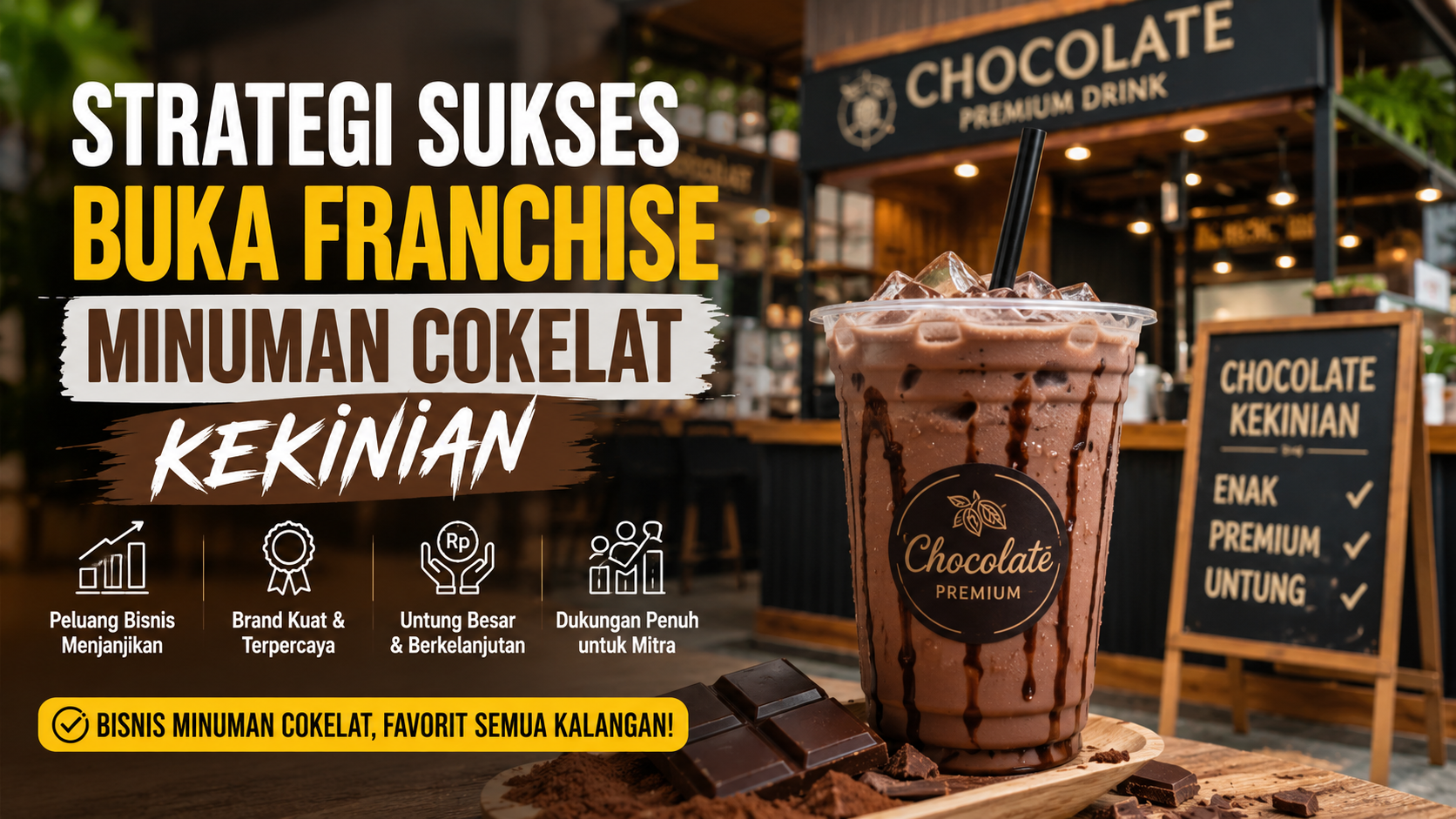 Strategi Sukses Buka Franchise Minuman Cokelat Kekinian