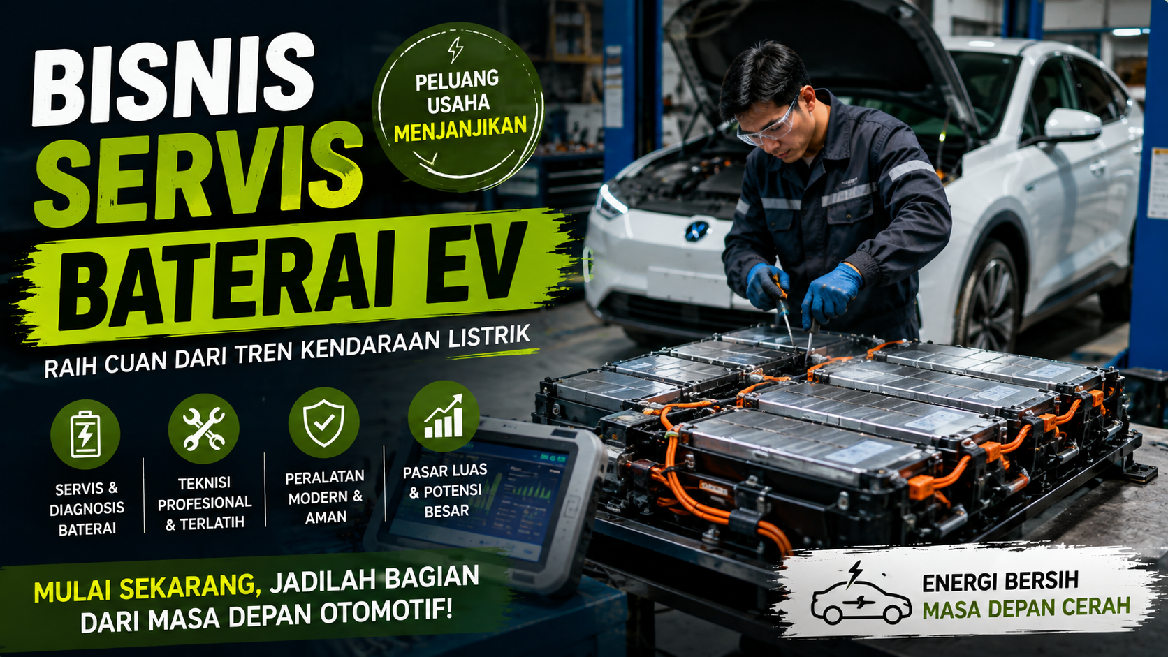 bisnis servis baterai EV