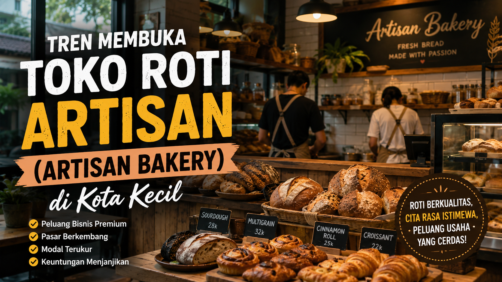 Tren Membuka Toko Roti Artisan (Artisan Bakery) di Kota Kecil