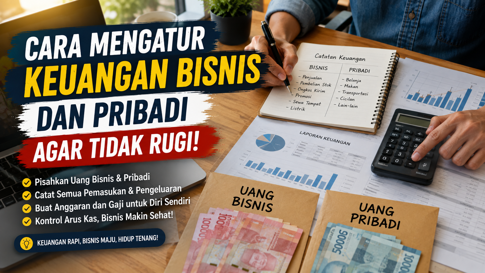 mengatur keuangan bisnis dan pribadi