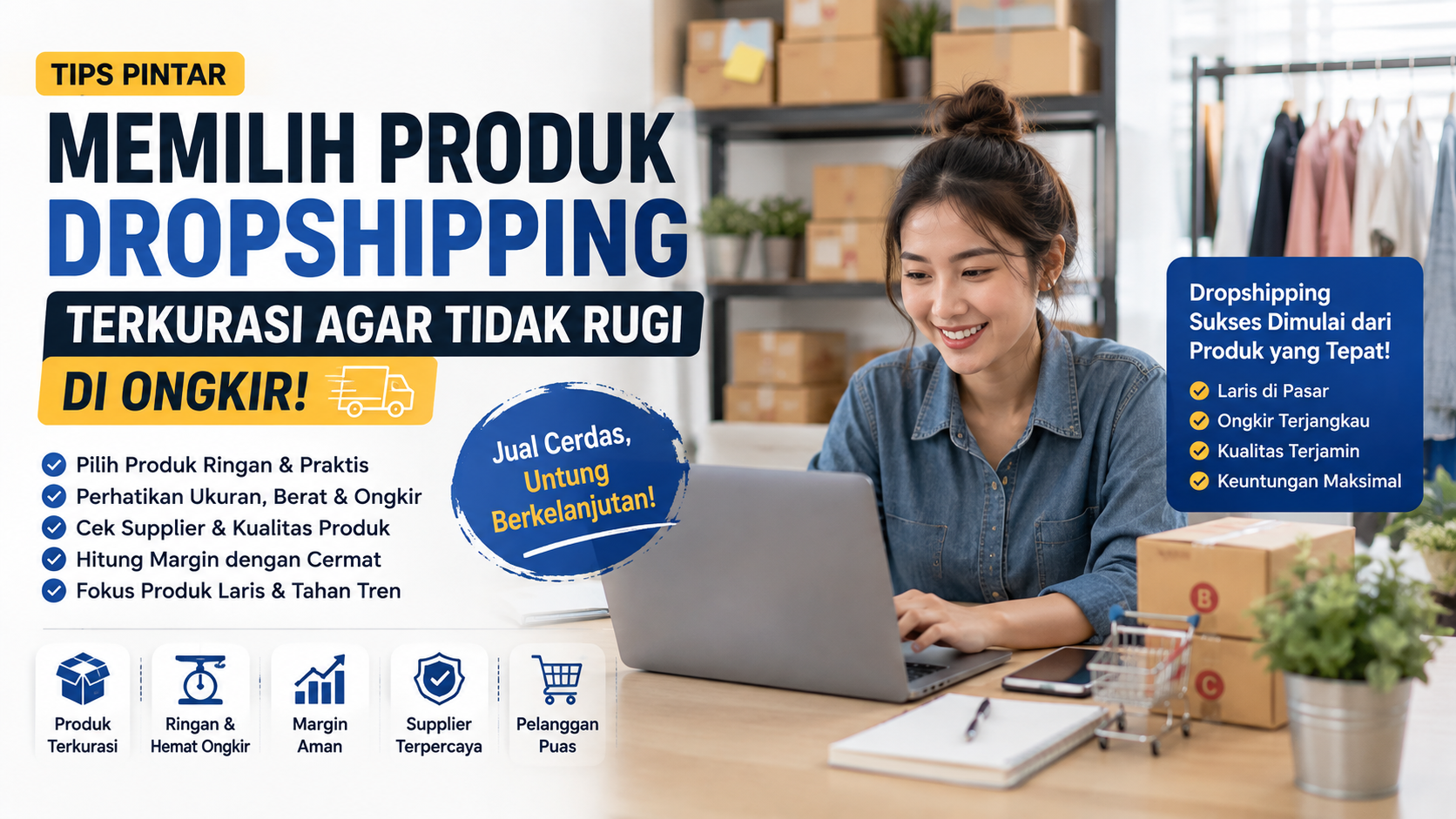 cara memilih produk dropshipping terkurasi