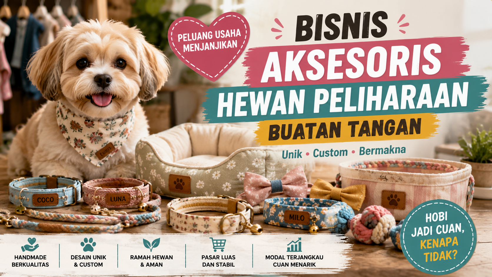 aksesoris hewan handmade