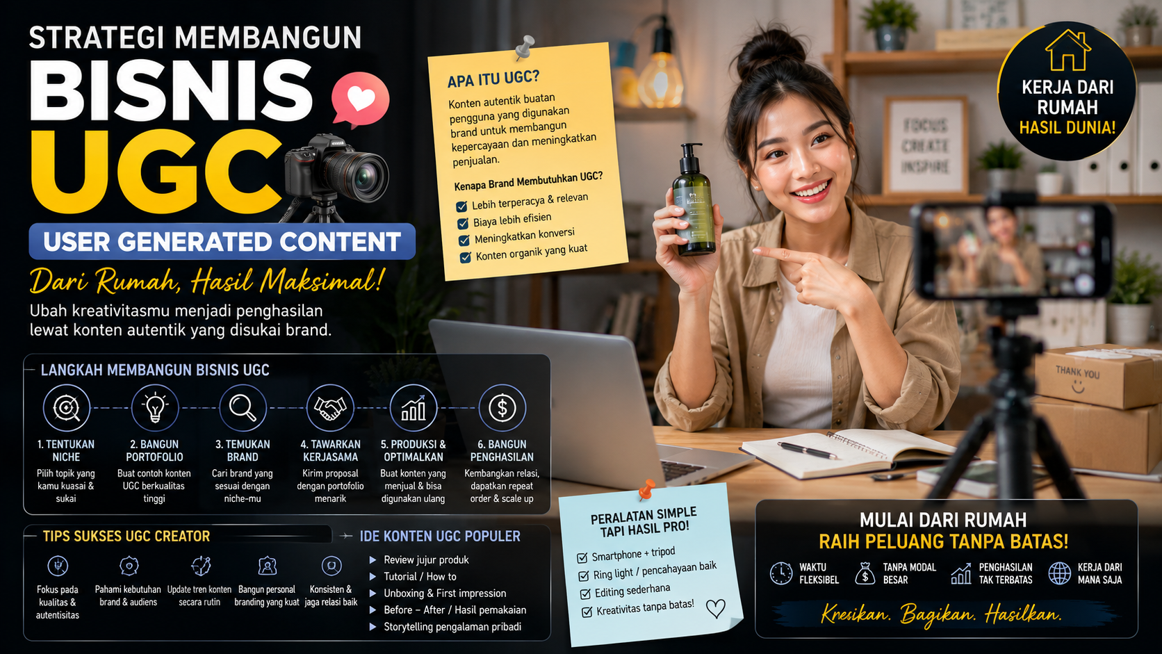 bisnis UGC dari rumah