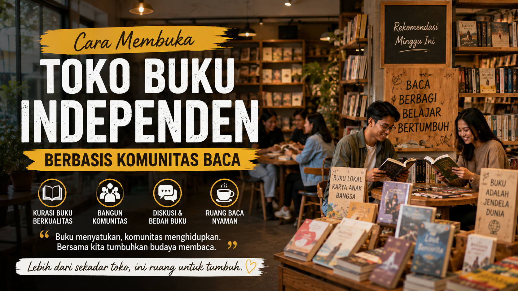toko buku independen berbasis komunitas