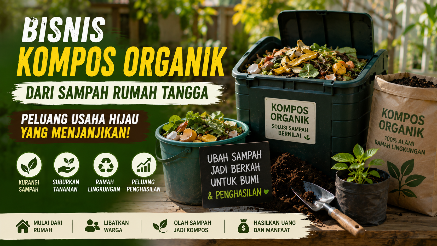 bisnis kompos organik dari sampah rumah tangga