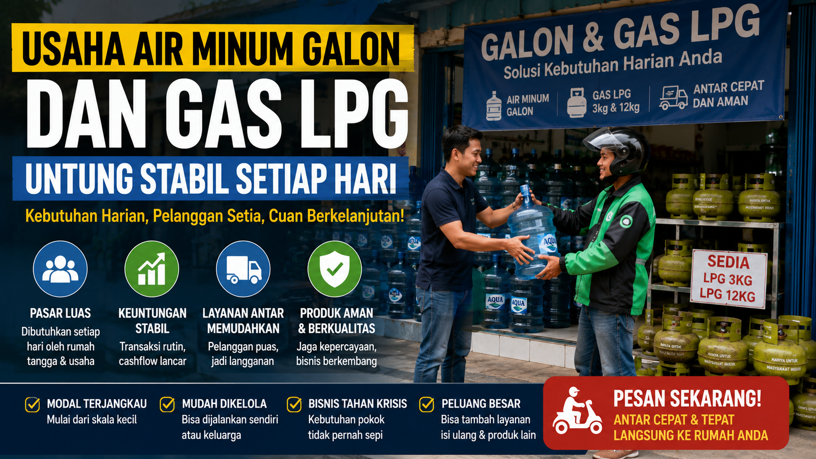 usaha galon dan gas LPG