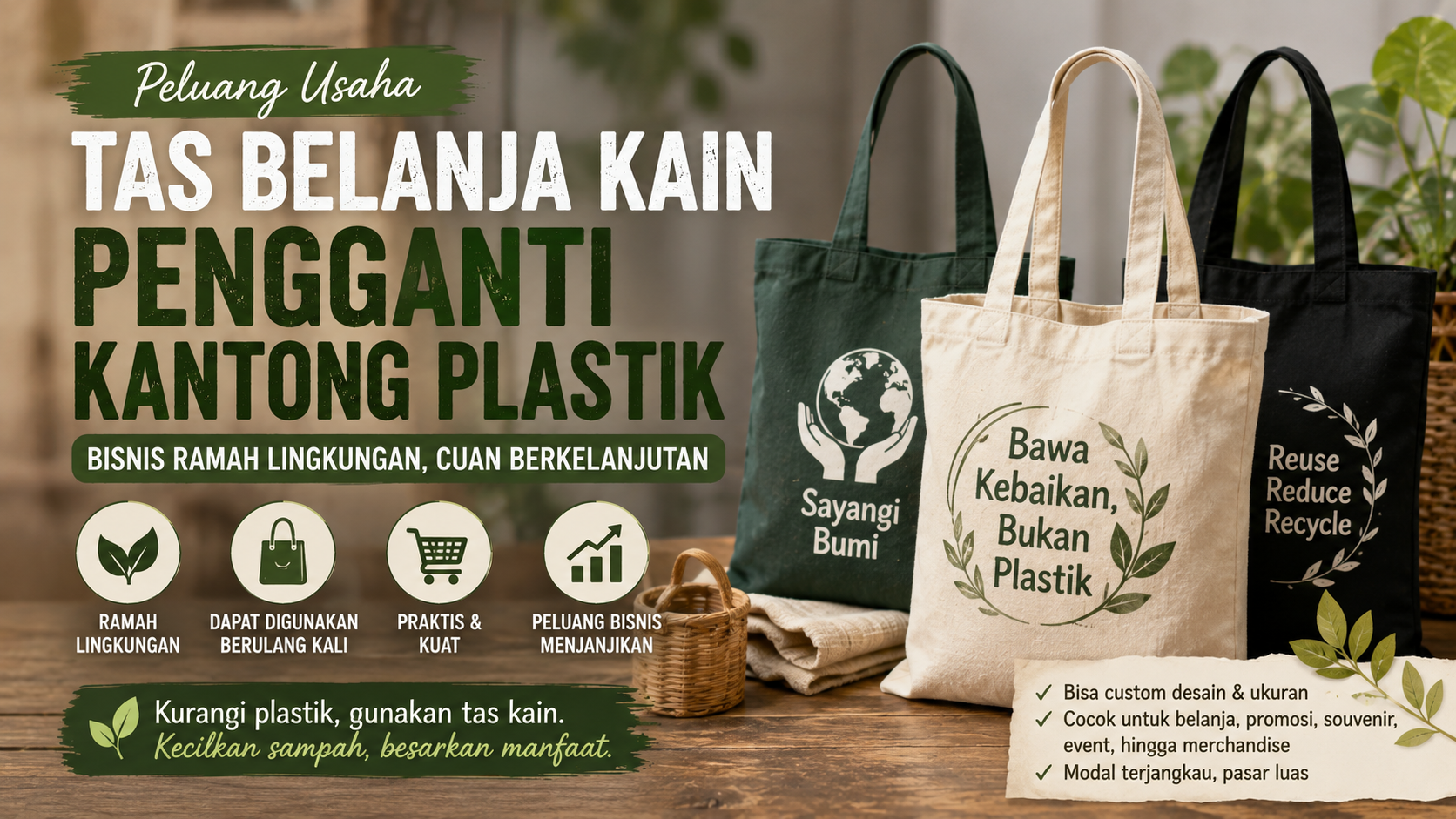 usaha tas belanja kain