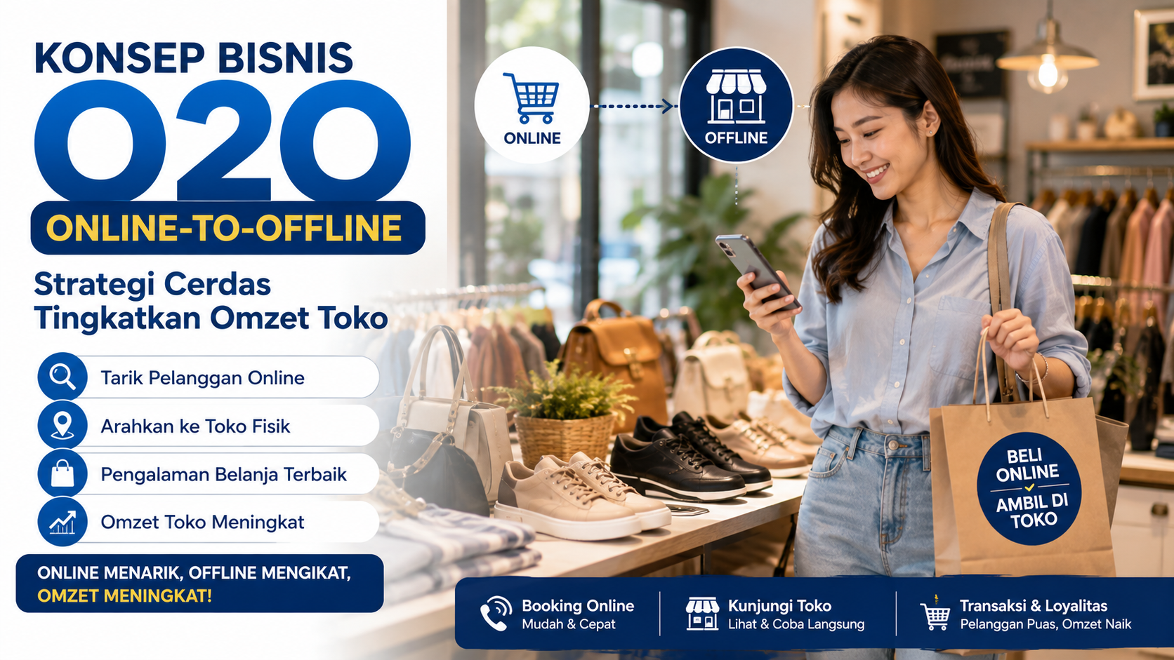 Omzet Toko Bisa Naik dengan O2O, Strategi Sederhana yang Wajib Dicoba