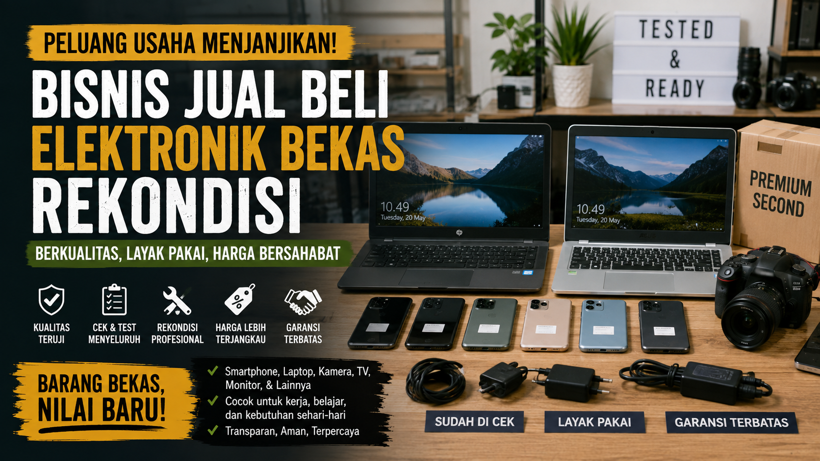 bisnis elektronik bekas rekondisi