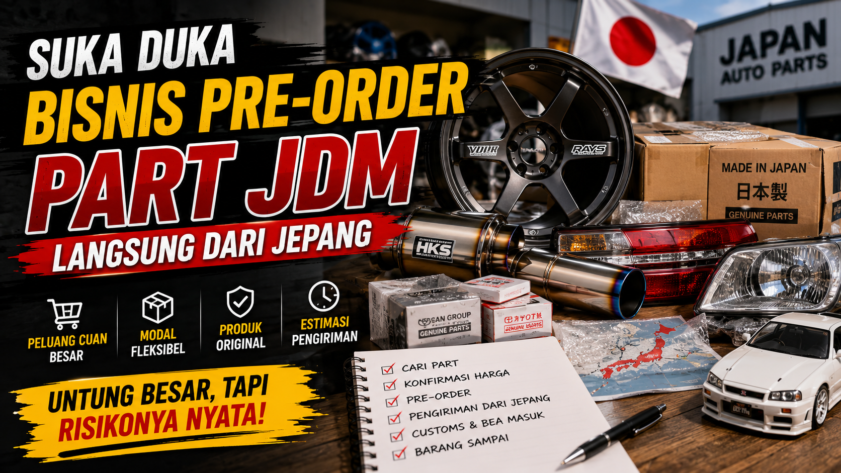 pre-order part JDM dari Jepang