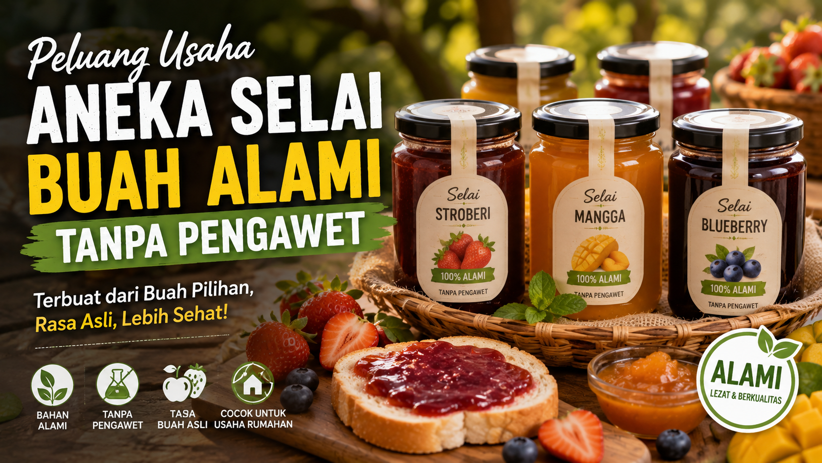 usaha selai buah alami tanpa pengawet