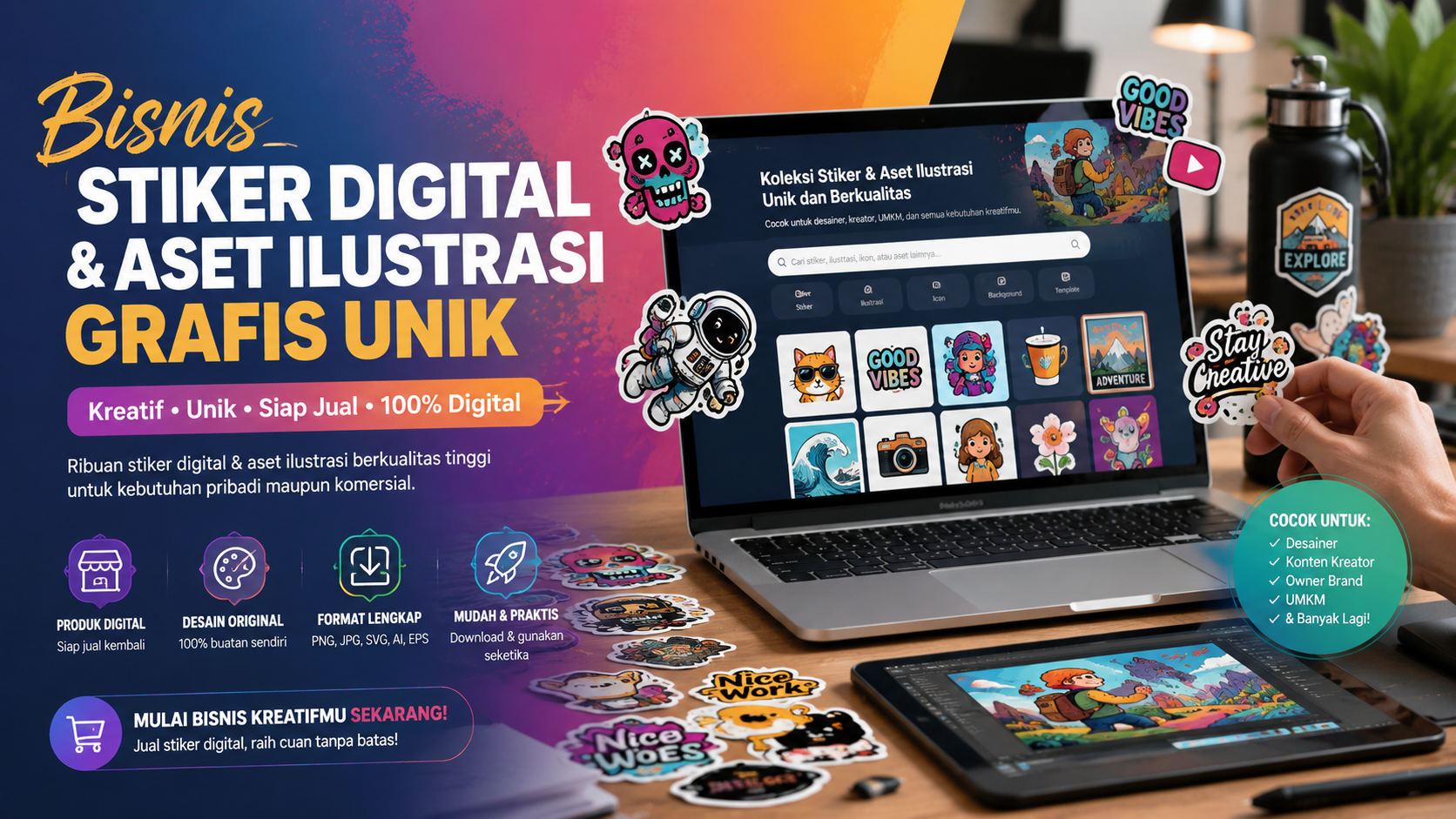 bisnis stiker digital