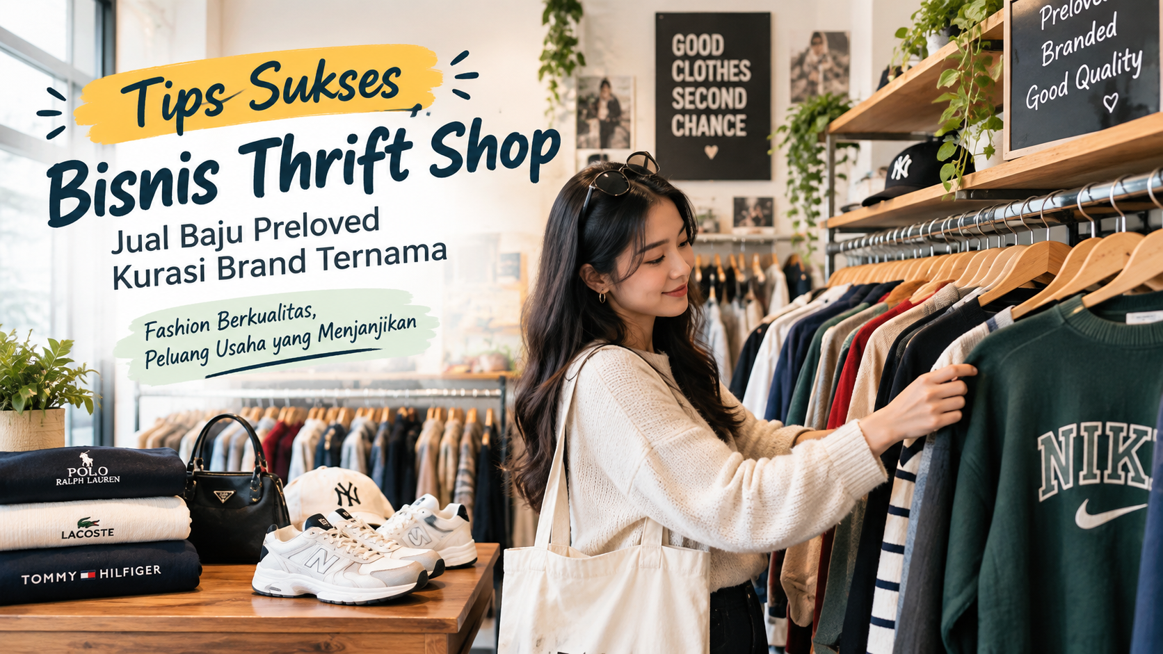 Tips Sukses Bisnis Thrift Shop: Jual Baju Preloved Kurasi Brand Ternama