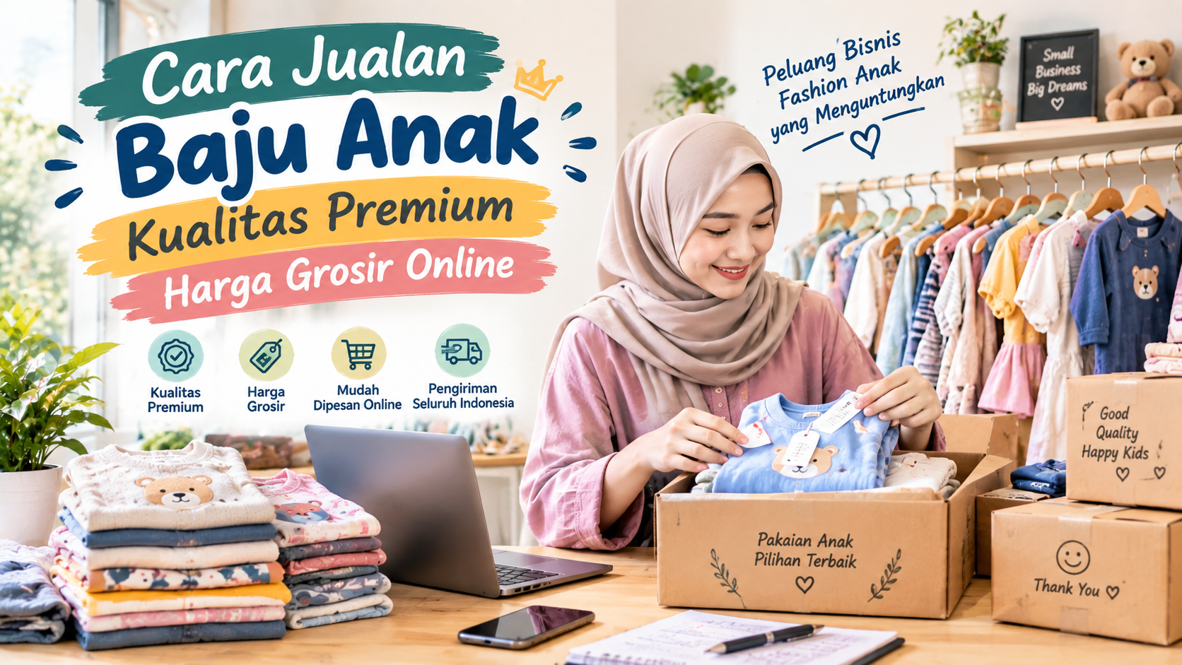 Jual Baju Anak Premium Online, Strategi Menarik Pelanggan dan Reseller