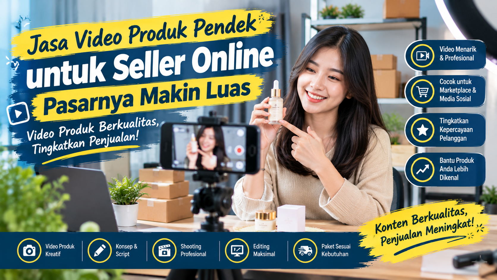 Jasa Video Produk Pendek untuk Seller Online, Pasarnya Makin Luas