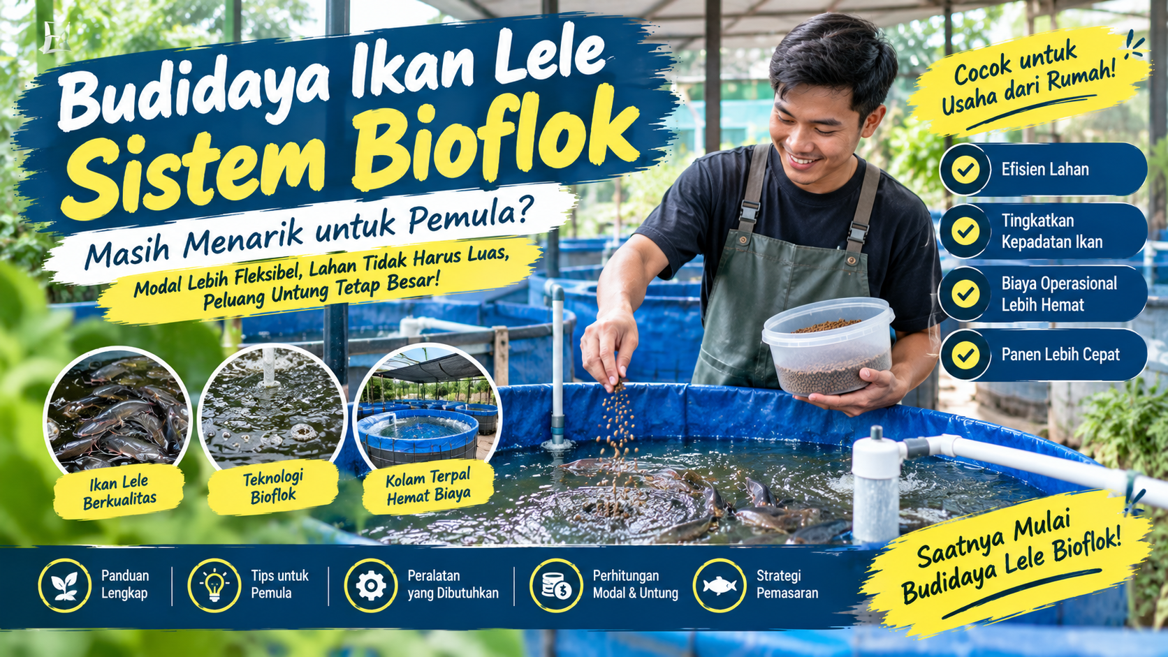 budidaya ikan lele sistem bioflok