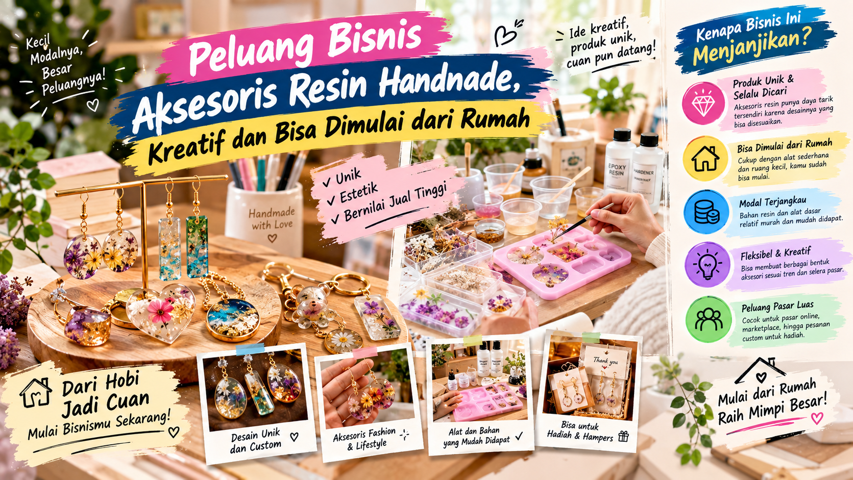 bisnis aksesoris resin handmade