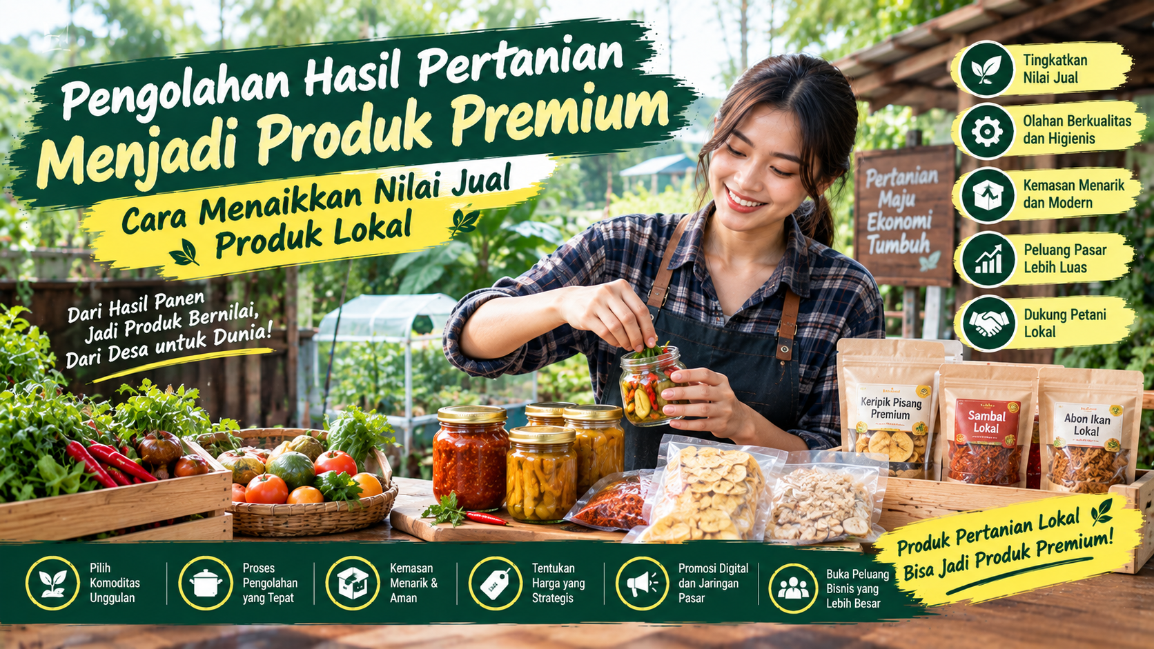 Cara Mengolah Hasil Pertanian agar Lebih Bernilai dan Siap Masuk Pasar Modern
