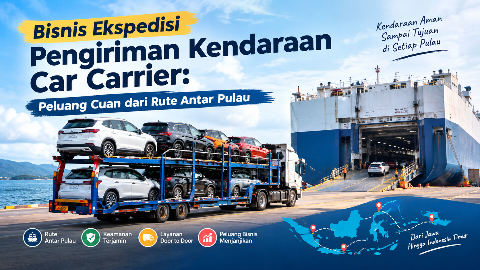 bisnis ekspedisi pengiriman kendaraan car carrier